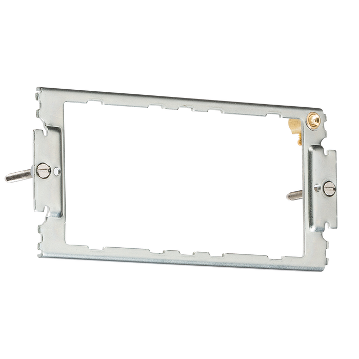 Knightsbridge CUG2F 3-4G grid mounting frame for Curved Edge White Plastic Switches Knightsbridge Grid Knightsbridge - Sparks Warehouse