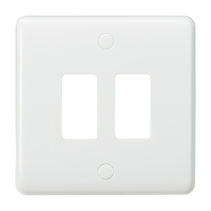 Knightsbridge CUG2 Curved edge 2G grid faceplate Knightsbridge Grid Knightsbridge - Sparks Warehouse