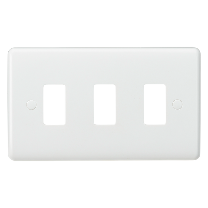 Knightsbridge CUG3 Curved edge 3G grid faceplate Knightsbridge Grid Knightsbridge - Sparks Warehouse