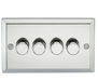 Knightsbridge CV2174PC 4G 2 Way 40-400W Dimmer - Bevelled Edge Polished Chrome Knightsbridge Polished Chrome Bevelled Knightsbridge - Sparks Warehouse