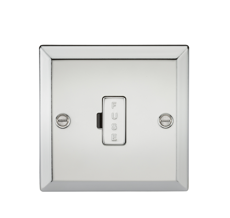 Knightsbridge CV6PC 13A Fused Spur Unit - Bevelled Edge Polished Chrome Knightsbridge Polished Chrome Bevelled Knightsbridge - Sparks Warehouse