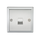Knightsbridge CV74PC Telephone Extension Outlet - Bevelled Edge Polished Chrome Knightsbridge Polished Chrome Bevelled Knightsbridge - Sparks Warehouse