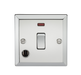 Knightsbridge CV834FPC 20A 1G DP Switch with Neon & Flex Outlet - Bevelled Edge Polished Chrome Knightsbridge Polished Chrome Bevelled Knightsbridge - Sparks Warehouse