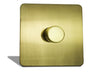 Caradok 1 Gang Screwless 2 Way Brushed Brass LED Dimmer Switch Caradok - Screwless Brushed Brass Caradok - Sparks Warehouse