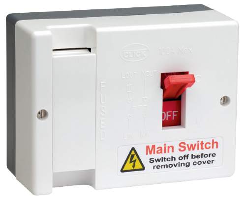 Scolmore DB750 - 100A Fused Main Switch (80A HRC Fuse Fitted) Essentials Scolmore - Sparks Warehouse