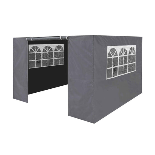 DG149 Gazebo Side Walls/Doors/Windows, Fits 3 x 3m Models - Grey Gazebos Dellonda - Sparks Warehouse