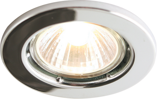Knightsbridge DGZ10C Reccessed DownLight GU10-Fixed -Chrome Recessed Spot Lights Knightsbridge - Sparks Warehouse