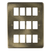 Scolmore DPAB20512 - 12 Gang GridPro® Frontplate - Antique Brass GridPro Scolmore - Sparks Warehouse