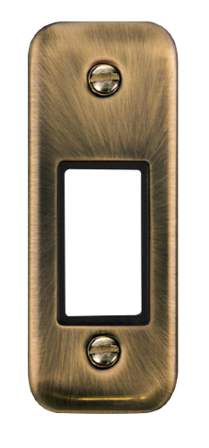 Scolmore DPAB471BK - 1 Gang Architrave Plate - 1 Aperture - Black Deco Plus Scolmore - Sparks Warehouse