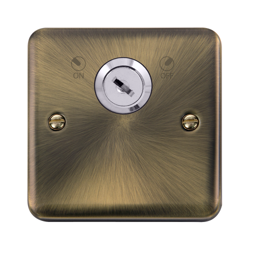 Scolmore DPAB660 Deco Plus Antique Brass 20a Dp Lockable Switch Deco+ Ab  Scolmore - Sparks Warehouse
