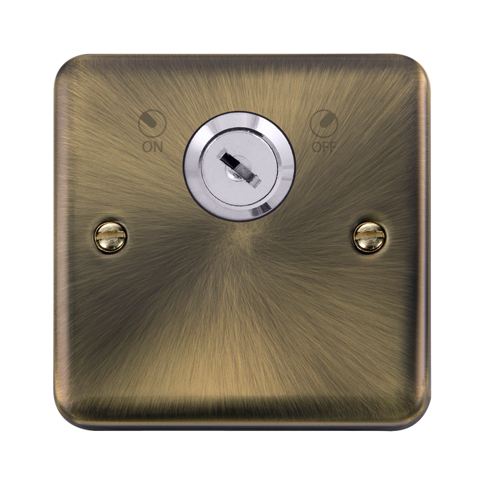 Scolmore DPAB660 Deco Plus Antique Brass 20a Dp Lockable Switch Deco+ Ab  Scolmore - Sparks Warehouse
