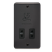 Scolmore DPBN100BK - Dual Voltage Shaver Socket Outlet - 115/230V - Black Deco Plus Scolmore - Sparks Warehouse