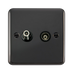 Scolmore DPBN157BK - Isolated Satellite + Coaxial Outlet - Black Deco Plus Scolmore - Sparks Warehouse