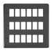 Scolmore DPBN20518 - 18 Gang GridPro® Frontplate - Black Nickel GridPro Scolmore - Sparks Warehouse