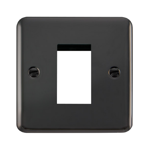 Scolmore DPBN310 - 1 Gang Plate - 1 Aperture Deco Plus Scolmore - Sparks Warehouse