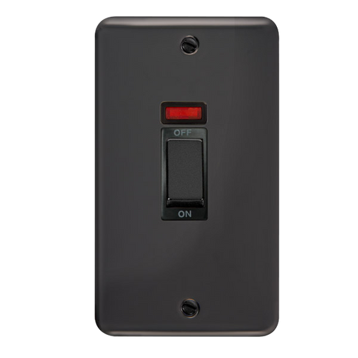 Scolmore DPBN503BK Deco Plus Black Nickel 2g 45a Dp Ingot Switch Neon  Scolmore - Sparks Warehouse