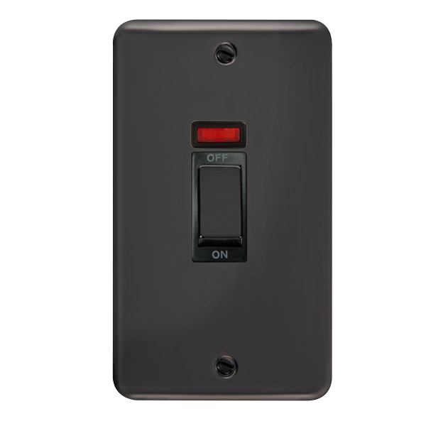 Scolmore DPBN503BK Deco Plus Black Nickel 2g 45a Dp Ingot Switch Neon  Scolmore - Sparks Warehouse