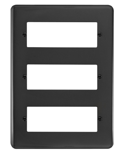Scolmore DPBN518 - 3 Tier Minigrid Module Plate - 18 Apertures Deco Plus Scolmore - Sparks Warehouse