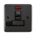 Scolmore DPBN552BK - 13A Ingot DP Switched Fused Connection Unit With Flex Outlet + Neon - Black Deco Plus Scolmore - Sparks Warehouse