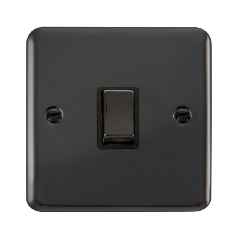 Scolmore DPBN722BK - 20A Ingot DP Switch - Black Deco Plus Scolmore - Sparks Warehouse