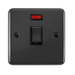 Scolmore DPBN723BK - 20A Ingot DP Switch With Neon - Black Deco Plus Scolmore - Sparks Warehouse
