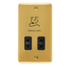Scolmore DPBR100BK - Dual Voltage Shaver Socket Outlet - 115/230V - Black Deco Plus Scolmore - Sparks Warehouse