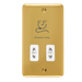Scolmore DPBR100WH - Dual Voltage Shaver Socket Outlet - 115/230V - White Deco Plus Scolmore - Sparks Warehouse