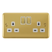 Scolmore DPBR1536WH Deco Plus Polished Brass Dp 2g Sw Skt Brwh  Scolmore - Sparks Warehouse
