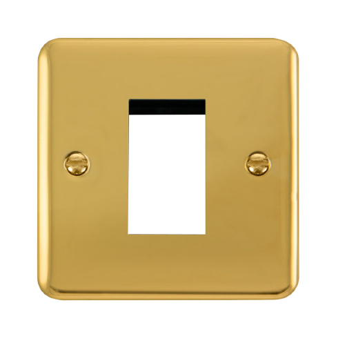 Scolmore DPBR310 - 1 Gang Plate - 1 Aperture Deco Plus Scolmore - Sparks Warehouse