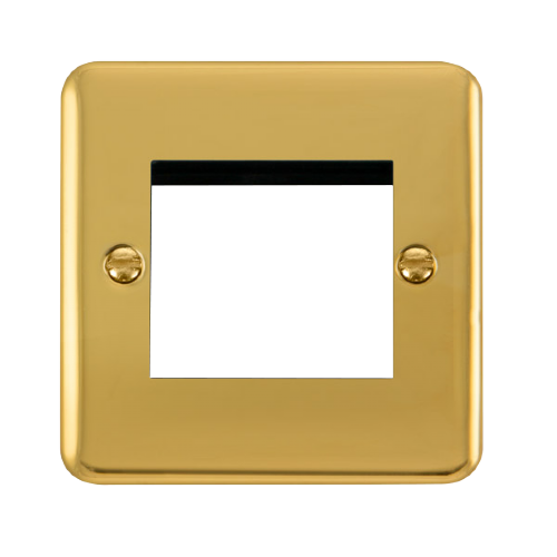 Scolmore DPBR311 - 1 Gang Plate - 2 Apertures Deco Plus Scolmore - Sparks Warehouse