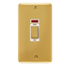 Scolmore DPBR503WH - 45A Ingot 2 Gang DP Switch With Neon - White Deco Plus Scolmore - Sparks Warehouse