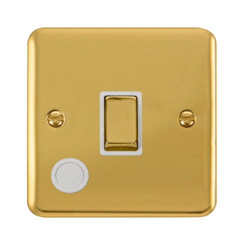 Scolmore DPBR522WH - 20A Ingot 1 Gang DP Switch With Flex Outlet - White Deco Plus Scolmore - Sparks Warehouse