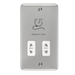 Scolmore DPCH100WH - Dual Voltage Shaver Socket Outlet - 115/230V - White Deco Plus Scolmore - Sparks Warehouse