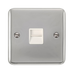 Scolmore DPCH120WH - Single Telephone Outlet - Master - White Deco Plus Scolmore - Sparks Warehouse