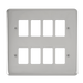 Scolmore DPCH20508 - 8 Gang GridPro® Frontplate - Polished Chrome GridPro Scolmore - Sparks Warehouse