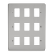 Scolmore DPCH20509 - 9 Gang GridPro® Frontplate - Polished Chrome GridPro Scolmore - Sparks Warehouse