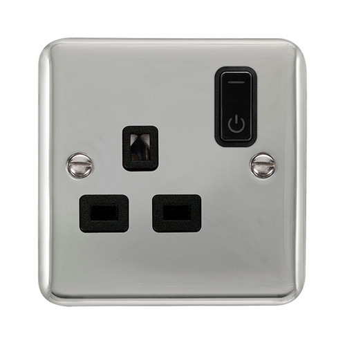 Scolmore Dpch30535bk Ingot 13a 1g Rf Smart Socket Deco+ Ch Bk Smart Socket Scolmore - Sparks Warehouse
