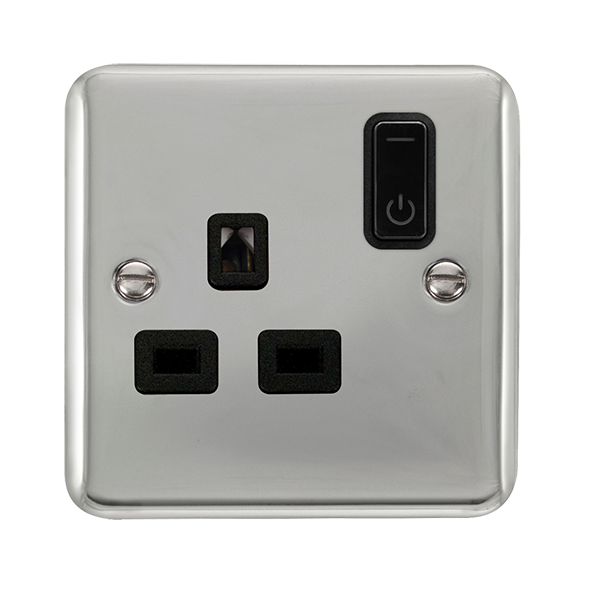 Scolmore Dpch30535bk Ingot 13a 1g Rf Smart Socket Deco+ Ch Bk Smart Socket Scolmore - Sparks Warehouse