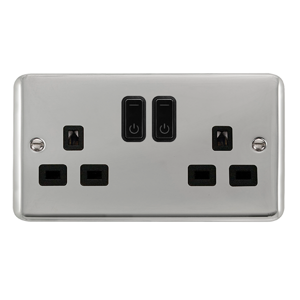 Scolmore Dpch30536bk Ingot 13a 2g Rf Smart Socket Deco+ Ch Bk Smart Socket Scolmore - Sparks Warehouse