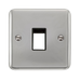 Scolmore DPCH401BK - 1 Gang Plate - 1 Aperture - Black Deco Plus Scolmore - Sparks Warehouse