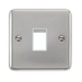 Scolmore DPCH401WH - 1 Gang Plate - 1 Aperture - White Deco Plus Scolmore - Sparks Warehouse