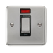 Scolmore DPCH501BK - 45A Ingot 1 Gang DP Switch With Neon - Black Deco Plus Scolmore - Sparks Warehouse