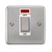 Scolmore DPCH501WH - 45A Ingot 1 Gang DP Switch With Neon - White Deco Plus Scolmore - Sparks Warehouse