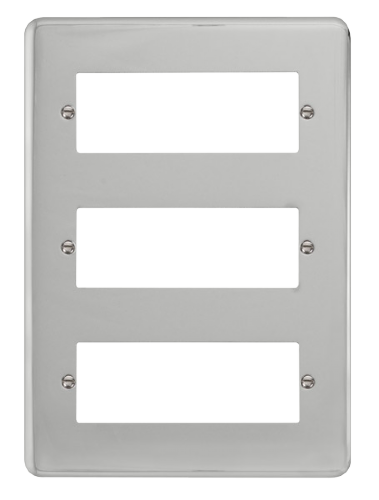 Scolmore DPCH518 - 3 Tier Minigrid Module Plate - 18 Apertures Deco Plus Scolmore - Sparks Warehouse
