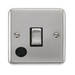 Scolmore DPCH522BK - 20A Ingot 1 Gang DP Switch With Flex Outlet - Black Deco Plus Scolmore - Sparks Warehouse
