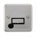 Scolmore DPCH550BK - 13A Ingot Fused Connection Unit With Flex Outlet - Black Deco Plus Scolmore - Sparks Warehouse