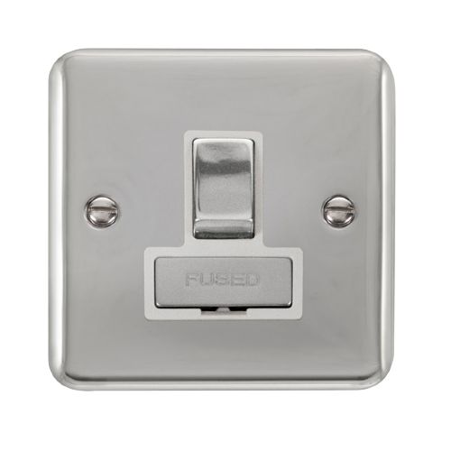 Scolmore DPCH751WH - 13A Ingot DP Switched Fused Connection Unit - White Deco Plus Scolmore - Sparks Warehouse