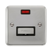 Scolmore DPCH753BK - 13A Ingot Fused Connection Unit With Neon - Black Deco Plus Scolmore - Sparks Warehouse
