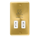 Scolmore DPSB100WH - Dual Voltage Shaver Socket Outlet - 115/230V - White Deco Plus Scolmore - Sparks Warehouse