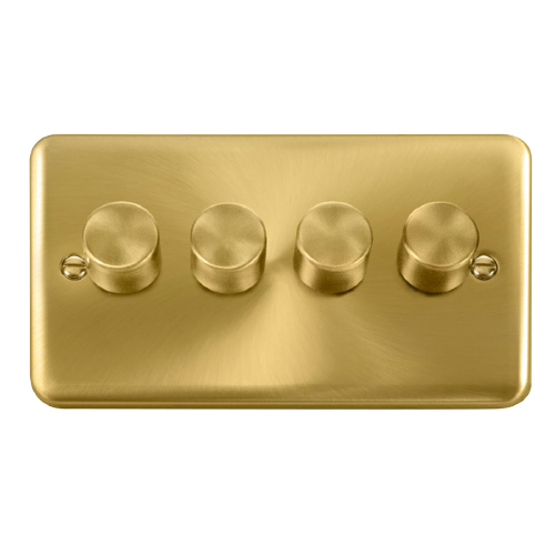 Scolmore DPSB154 - 4 Gang 2 Way 400Va Dimmer Switch Deco Plus Scolmore - Sparks Warehouse